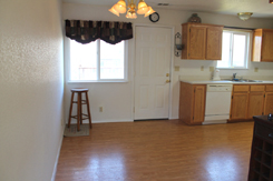 Dining room and door to deck